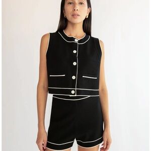 OAK + FORT Button Up Sweater Vest